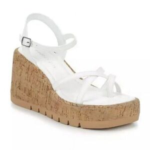 Madden Girl Women's Vault-C Wedge Platform Straps Sandal Size 9.5M